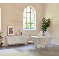 Nordic Home Perry eettafel Ø110 cm - greige