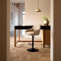 Nordic Home Ellis verstelbare barstoel stof