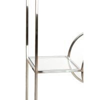 Light & Living Lofi wandkast open 100x36x206 cm - nikkel/glas transparant