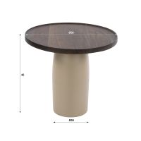 Fraaai Dury bijzettafel - beige