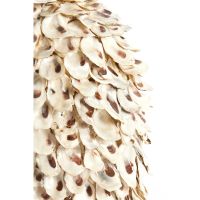 Light & Living Ubate vaas Ø26x27 cm bamboo/schelp - crème/bruin