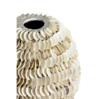 Light & Living Sarria vaas Ø33x35 cm bamboo - schelp crème