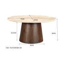 Valentino ronde salontafels - set van 2 van het woonmerk Livingfurn