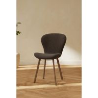 Svea Sherrie eetkamerstoelen linen - mocca/bruin