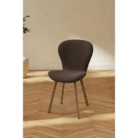 Svea Sherrie eetkamerstoelen linen - mocca/bruin