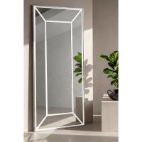Svea Marlon spiegel - wit/helder glas