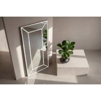 Svea Marlon spiegel - wit/helder glas