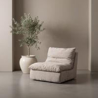 Svea Mitzi fauteuil - wit stof