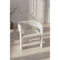 Svea Lucille eetkamerstoelen bouclé - wit
