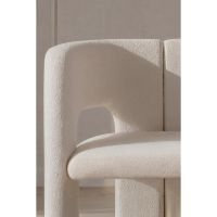 Svea Lucille eetkamerstoelen bouclé - wit