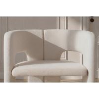 Svea Lucille eetkamerstoelen bouclé - wit