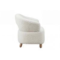 Svea Brent fauteuil bouclé - naturel/wit
