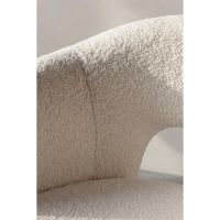 Svea Brent fauteuil bouclé - naturel/wit