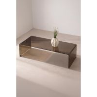 Svea Colin salontafel glas 120x60x41 cm - bruin