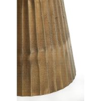 Light & Living Leyda eettafel Ø100x78 cm - marmer - wit/antiek brons