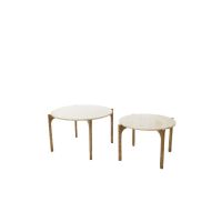 Light & Living Kanae salontafel set van 2 - zand/antiek brons