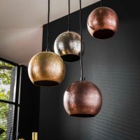 Fraaai Natalia hanglamp 6x bol - mat nikkel