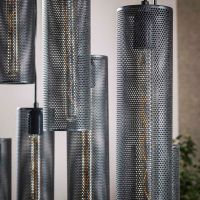 Fraaai Zuri hanglamp 5+4 mesh - artic zwart