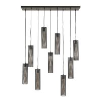 Fraaai Zuri hanglamp 5+4 mesh - artic zwart