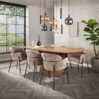 Fraaai Bruno hanglamp 5+4 lichts - zwart