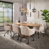 Fraaai Bruno hanglamp 5+4 lichts - zwart