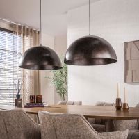 Fraaai Frans hanglamp 2-lichts Ø60 cm - bruin