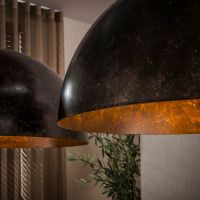 Fraaai Frans hanglamp 2-lichts Ø60 cm - bruin