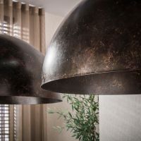 Fraaai Frans hanglamp 2-lichts Ø60 cm - bruin