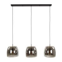 Fraaai Ariana hanglamp 3L drift glas - smoke grijs