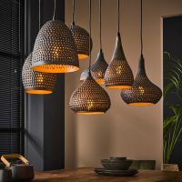 Gear hanglamp 7L 100 cm metaal punch van het woonmerk Fraaai