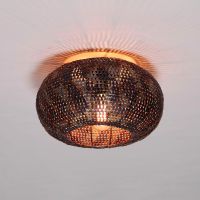 Fraaai Armin plafondlamp Ø40 cm - zwart/bruin