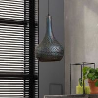 Fraaai Gear hanglamp zwart/bruin 25 cm
