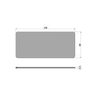 Woood Tablo tafelblad curved 200x90 cm eiken - naturel