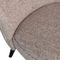 Sara fauteuil - geweven stof - naturel melange van het woonmerk Woood
