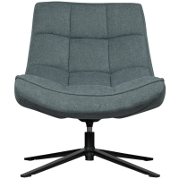 Woood Maudi draaifauteuil - blue stone