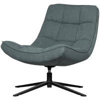 Woood Maudi draaifauteuil - blue stone