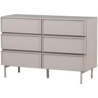 Woood Tours ladekast 6 lades melamine/mdf - zand