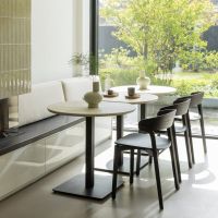 Woood Tablo restauranttafel tussenstuk 80x68 cm - dakargrau