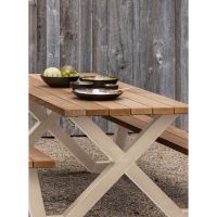 Woood Tablo tuin picknicktafel - X-poot - zand
