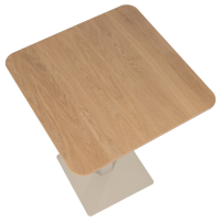 Woood Tablo bartafel afgeronde hoek - transparant