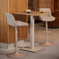 Woood Tablo bartafel afgeronde hoek - transparant