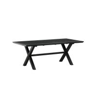 Svea Elbert rechthoek tuintafel 200x100 cm - zwart