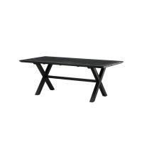 Svea Elbert rechthoek tuintafel 200x100 cm - zwart