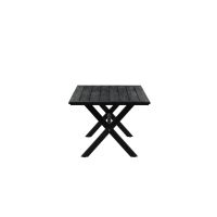 Svea Elbert rechthoek tuintafel 200x100 cm - zwart