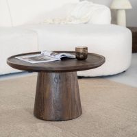 Eleonora Ronde salontafel Ron - Ø66x39 cm