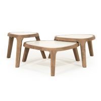 Eleonora Fred salontafel organisch klein - naturel/marmer