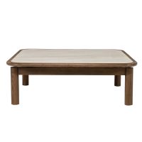 Eleonora Salontafel Gabi 100x100 cm - eiken fineer/keramiek