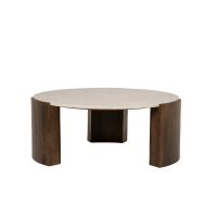 Eleonora Salontafel Joan - mangohout/Botochino marmer