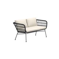 Svea Tim tuinbank rotan - zwart/zwart