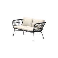 Svea Tim tuinbank rotan - zwart/zwart